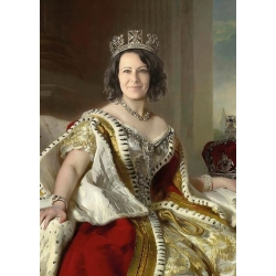 Portret KRÓLOWA fotoobraz z TWOIM zdjęciem obraz z własnym wizerunkiem 30x40